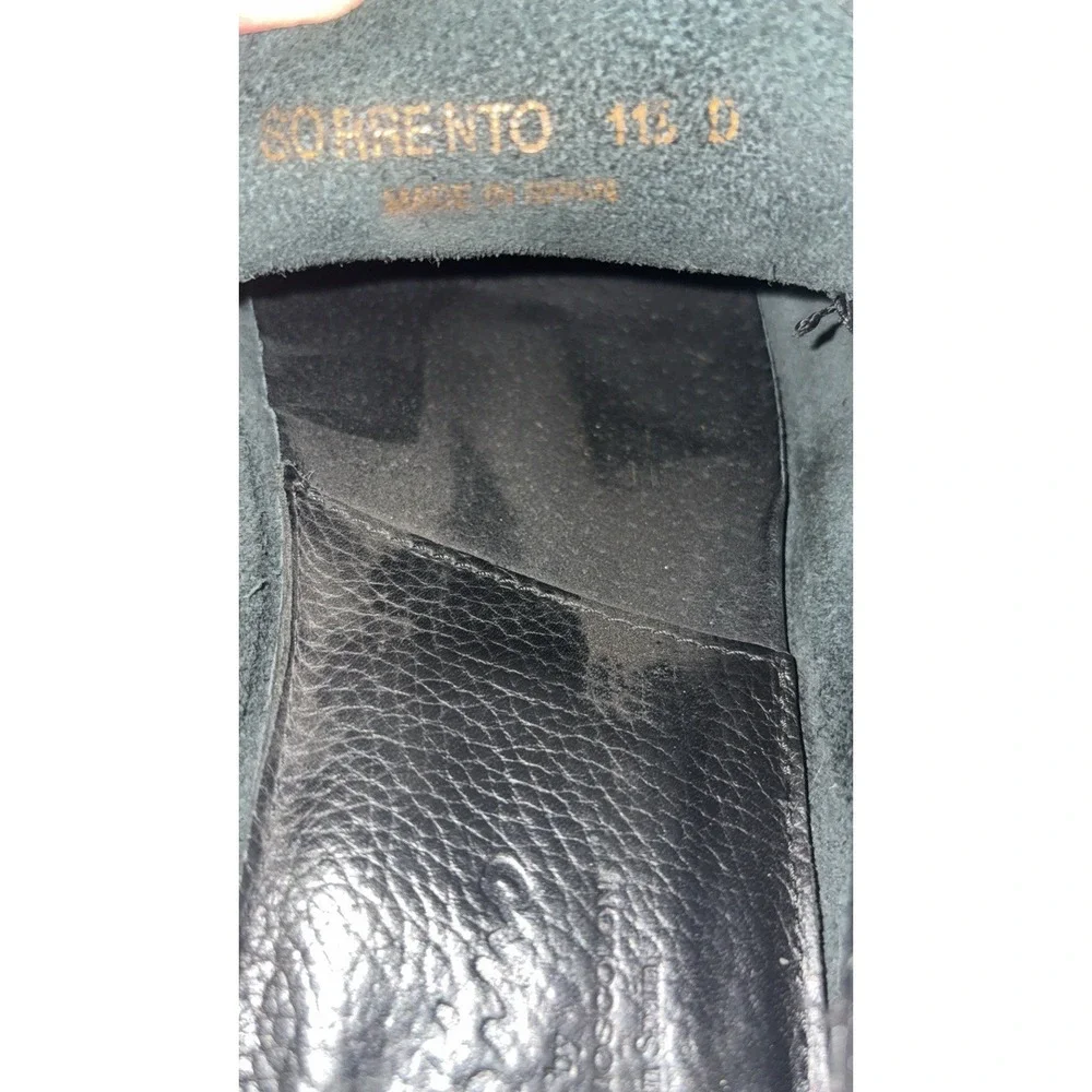 Sandrino By Sandro Moscoloni Malibu Leather Horsebit Loafers Pebbled Black 11.5D